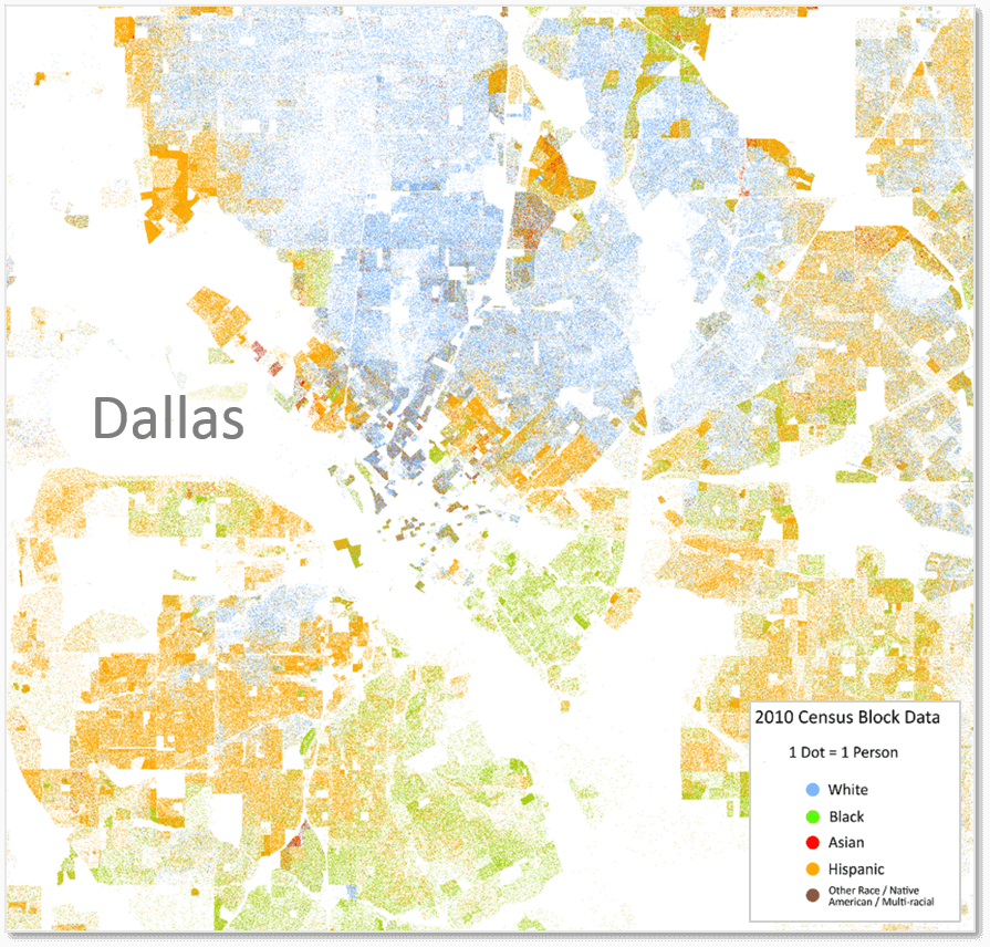 The most racially segregated cities in the South Facing South